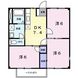 ニューシティ守上Ｃの物件間取画像